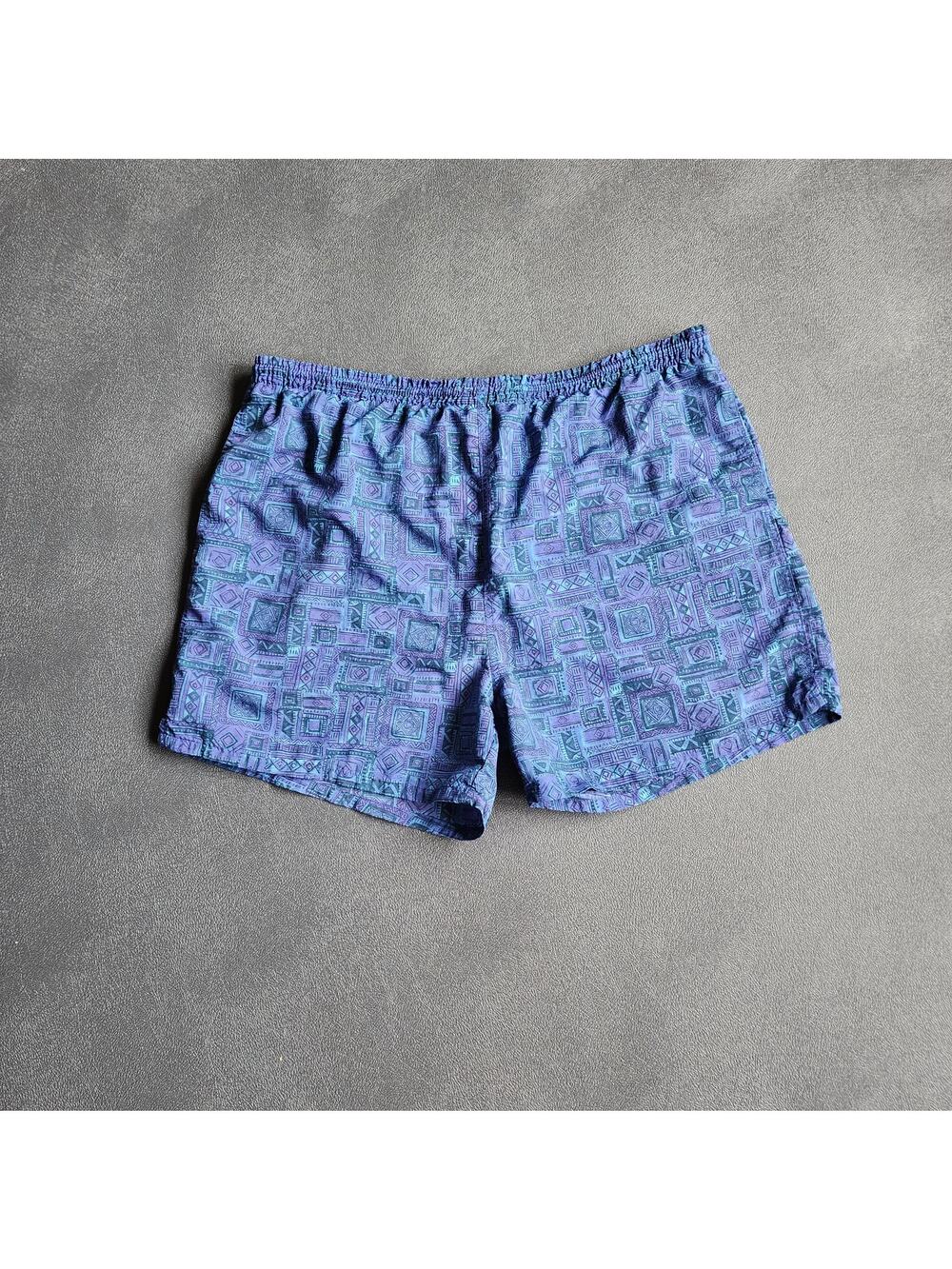 Vintage 90's M Sport Aztec Abstract Swim Shorts XL